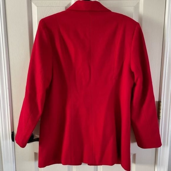 Dumas 100% Wool Red Zip Jacket, Sz Lg Made in USA - Picture 9 of 15